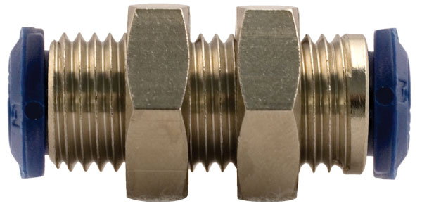 Push-In Bulkhead Connector Tube x1/4" NPT