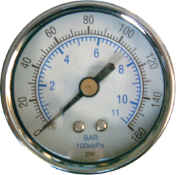 Vacuum Gauge 0-30"Hg