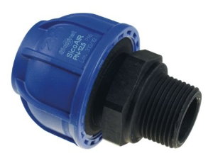 Aluminium Male Straight Connector