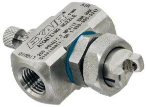 External Mix Wide Angle Flat Fan Nozzle Gal/hr @ 40psi