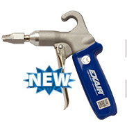 Soft Grip Safety Air Gun with HP1126SS 1" Flat HP Air Nozzle