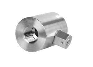 Stainless steel measuring chamber for compressed air up to 50 bar